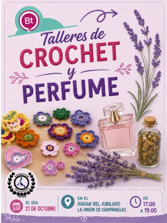 Talleres de Crochet y perfumes