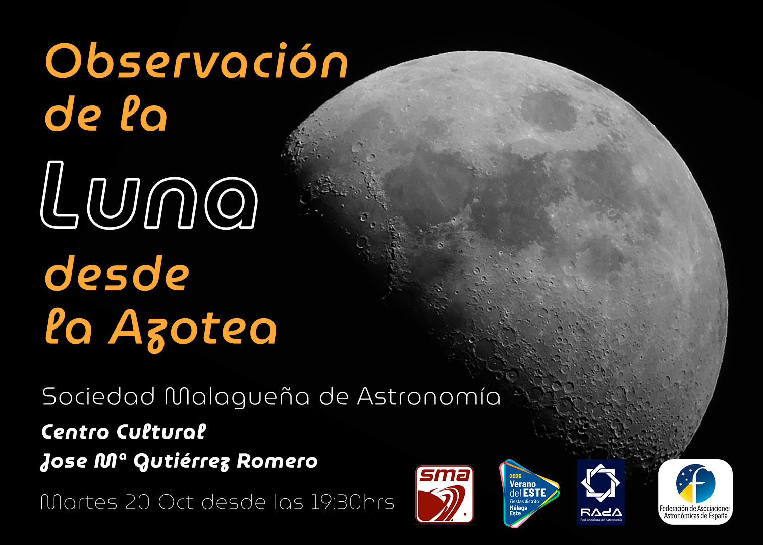 Observación de la Luna desde la Azotea